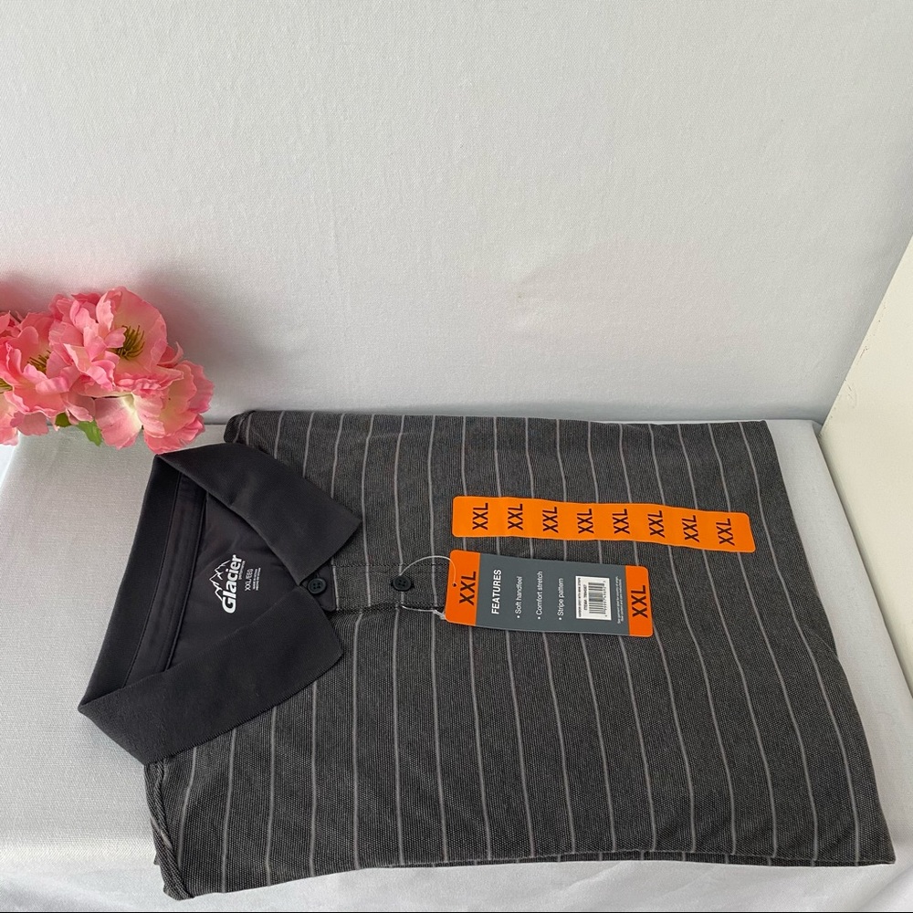 Glacier Men’s soft cotton blend polo shirt,NWT - Picture 1 of 7